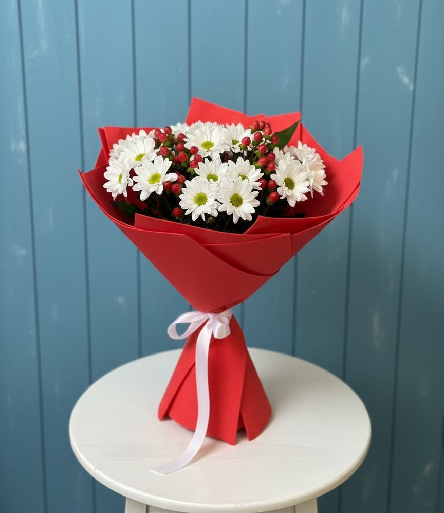 Букет цветов из: Хризантемы в Мичуринске