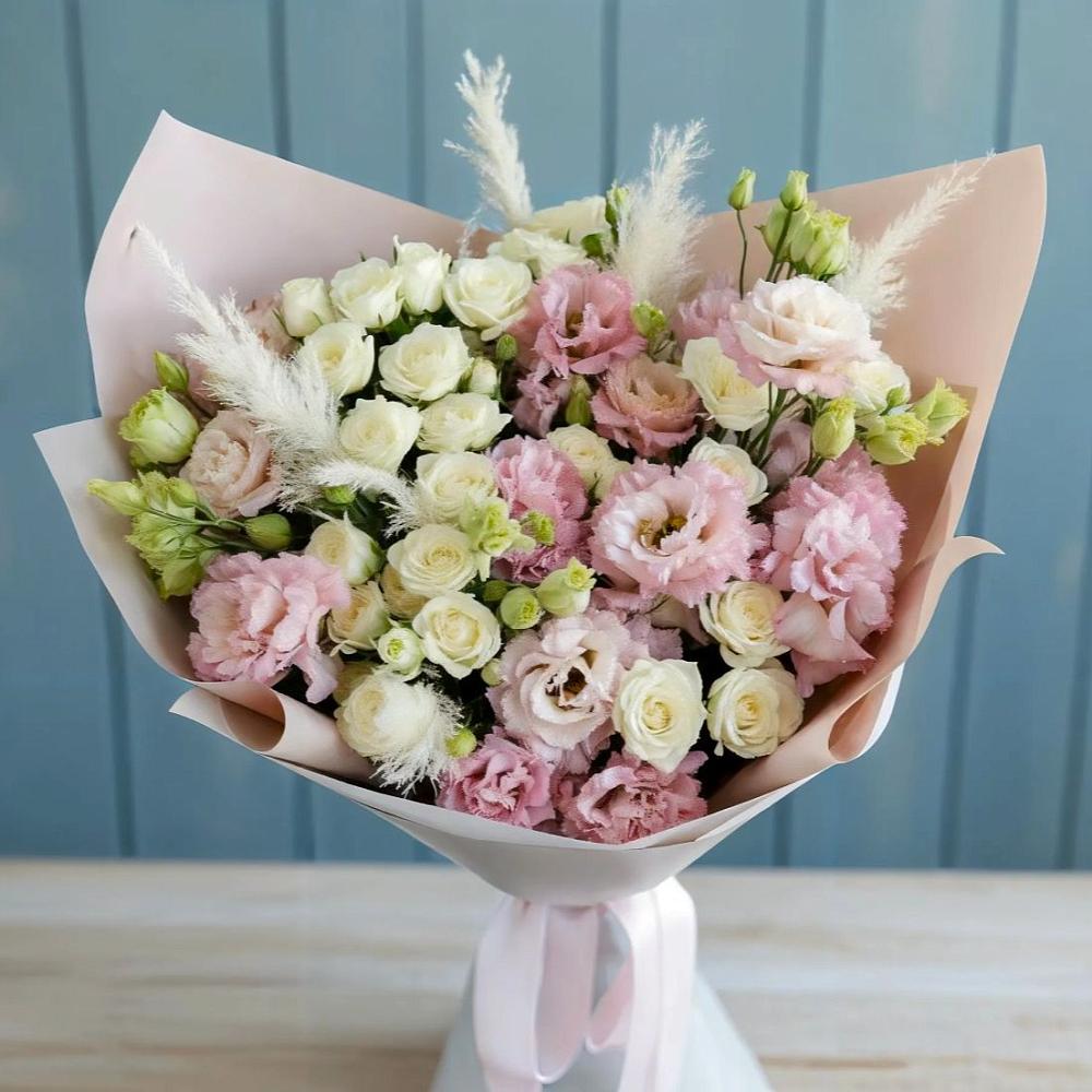 Букет цветов из: Альстромерии и Розы в Мичуринске