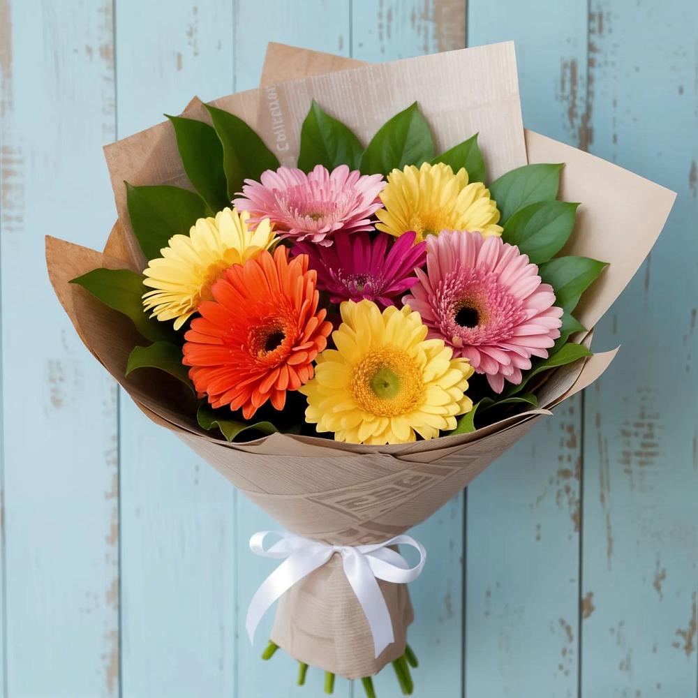 Букет цветов из: Герберы в Мичуринске