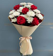 Букет цветов из:  Розы и Хризантемы в Мичуринске