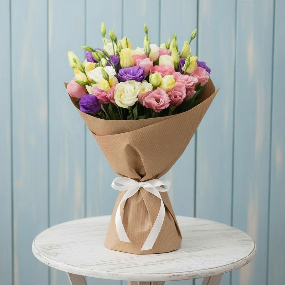 Букет цветов из: Лизиантусы в Мичуринске