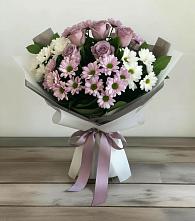 Букет цветов из:  Хризантемы и Розы #REPLACE_PRED# Мичуринске