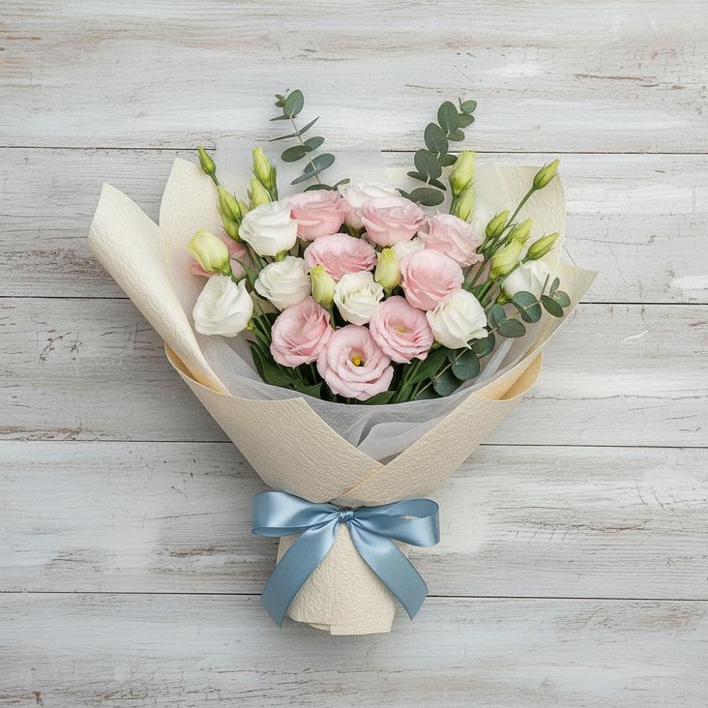 Букет цветов из: Лизиантусы в Мичуринске